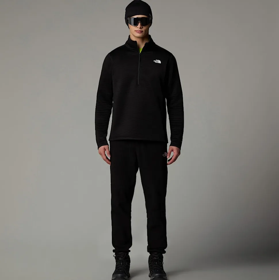 Fashion The North Face Vertical Thermal Fleece Med Kvart Lynlås Til Herrer TNF Black