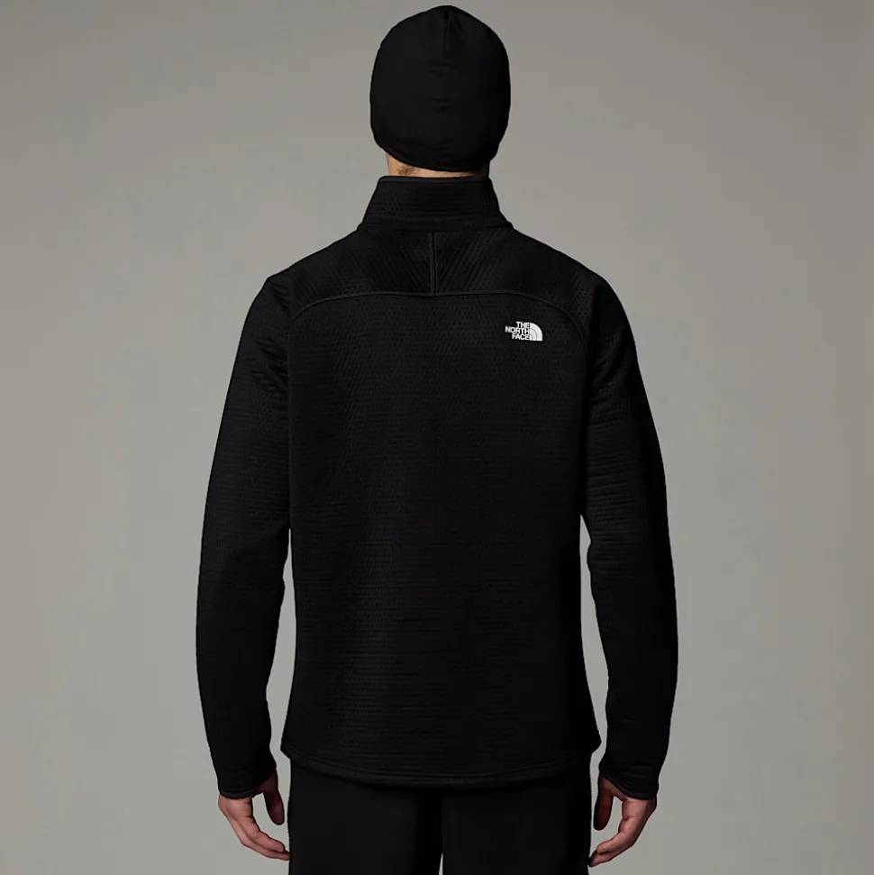 Fashion The North Face Vertical Thermal Fleece Med Kvart Lynlås Til Herrer TNF Black