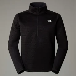 Fashion The North Face Vertical Thermal Fleece Med Kvart Lynlås Til Herrer TNF Black