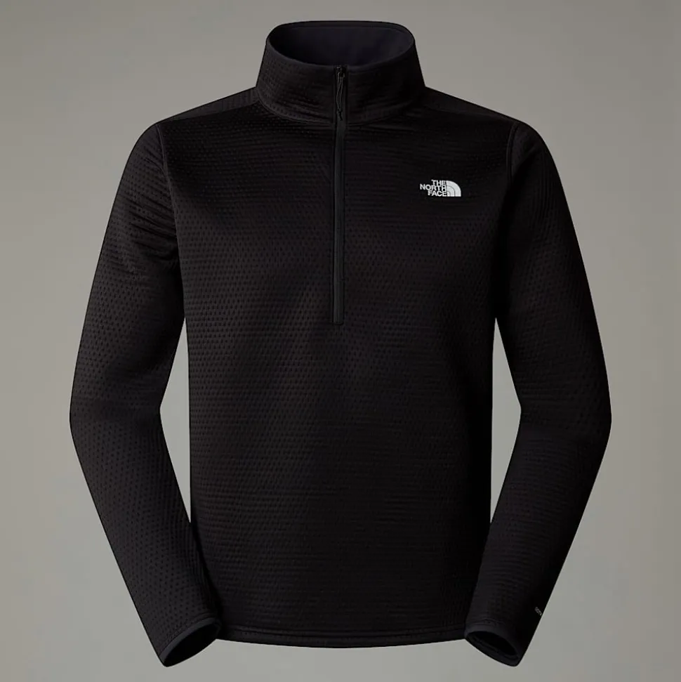 Fashion The North Face Vertical Thermal Fleece Med Kvart Lynlås Til Herrer TNF Black