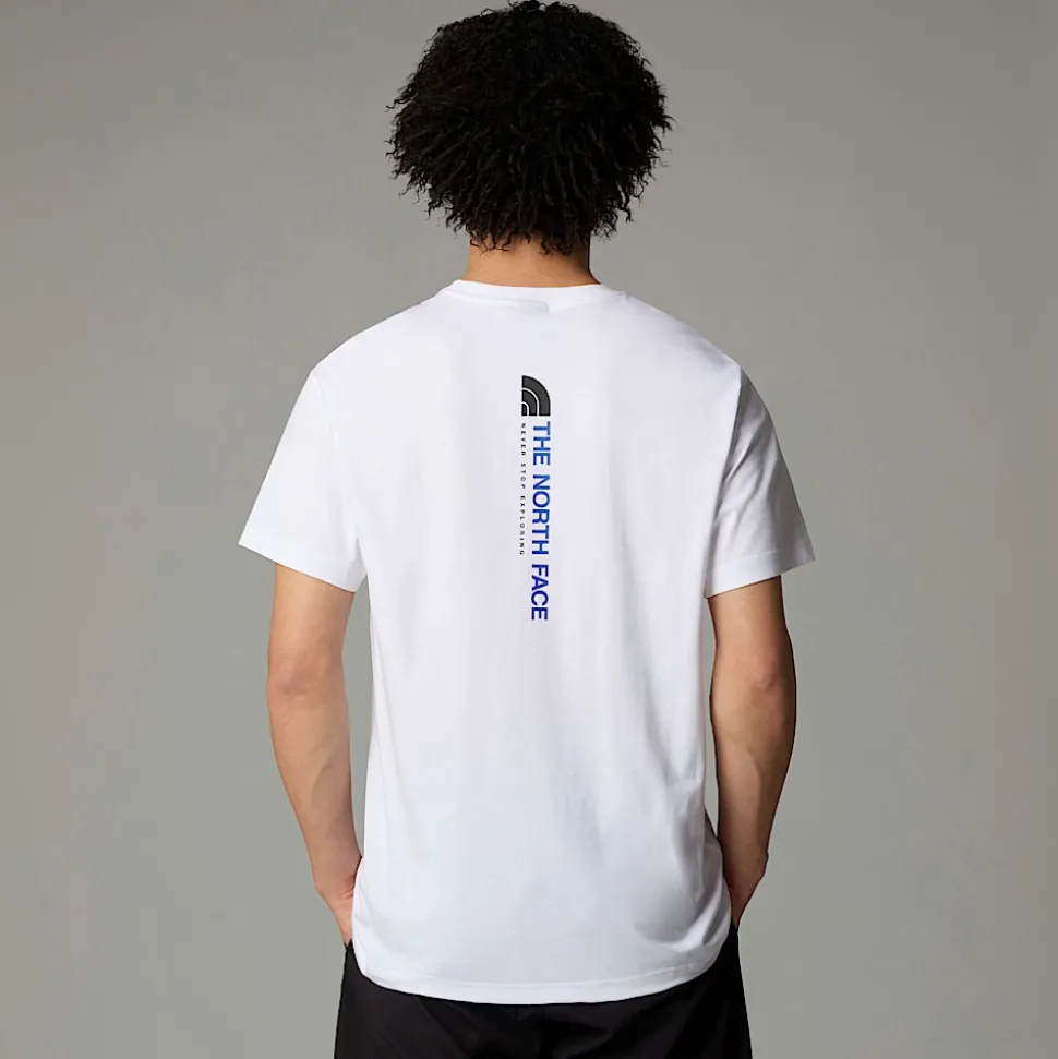 Sale The North Face Vertical T-shirt Til Herrer TNF White