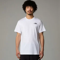 Sale The North Face Vertical T-shirt Til Herrer TNF White