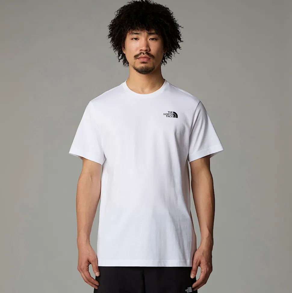Sale The North Face Vertical T-shirt Til Herrer TNF White