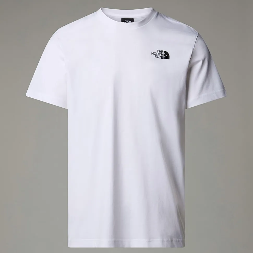 Sale The North Face Vertical T-shirt Til Herrer TNF White
