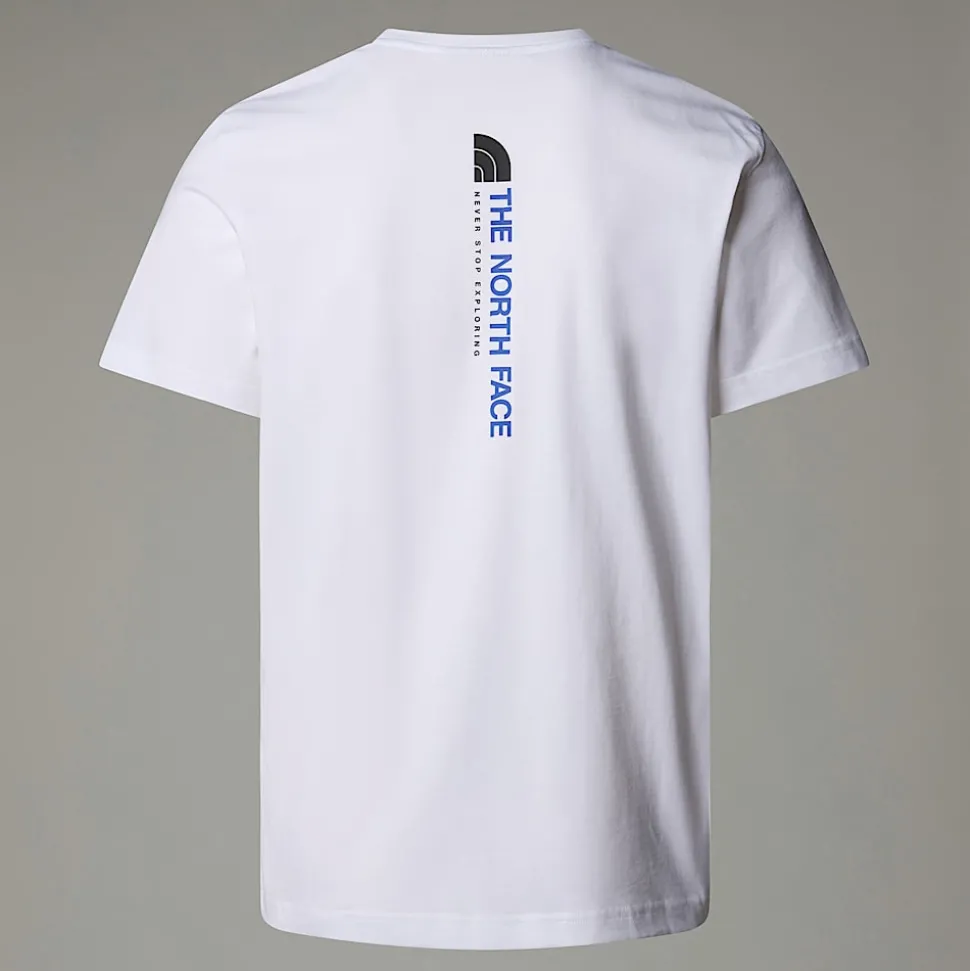 Sale The North Face Vertical T-shirt Til Herrer TNF White