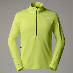 Hot The North Face Winter Warm Pro Fleece Med Kvart Lynlås Til Herrer Firefly Yellow