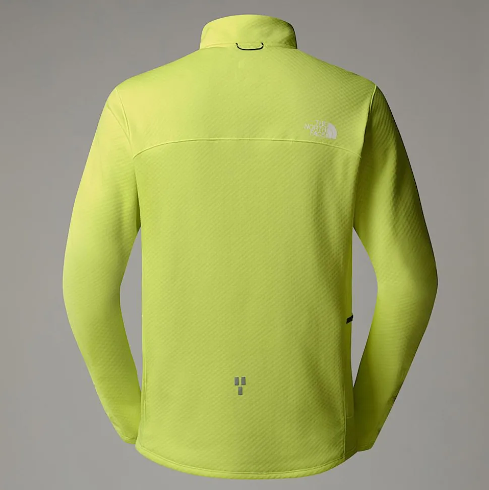 Hot The North Face Winter Warm Pro Fleece Med Kvart Lynlås Til Herrer Firefly Yellow