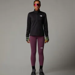 Discount The North Face Winter Warm Pro Fleece Med Kvart Lynlås Til Damer TNF Black