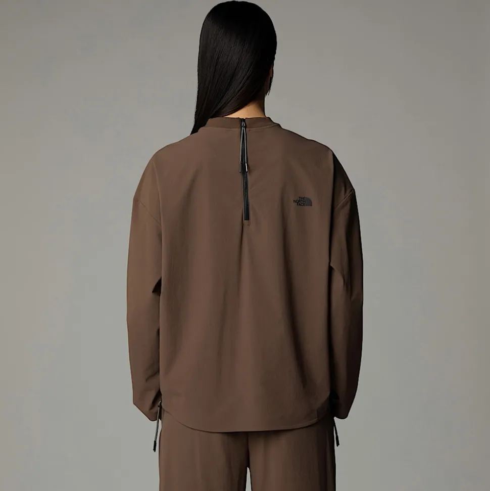 Online The North Face Woven T-shirt Med Lange ærmer Til Damer Smokey Brown