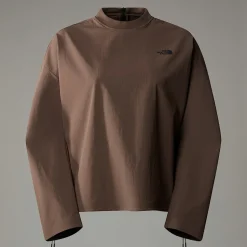 Online The North Face Woven T-shirt Med Lange ærmer Til Damer Smokey Brown