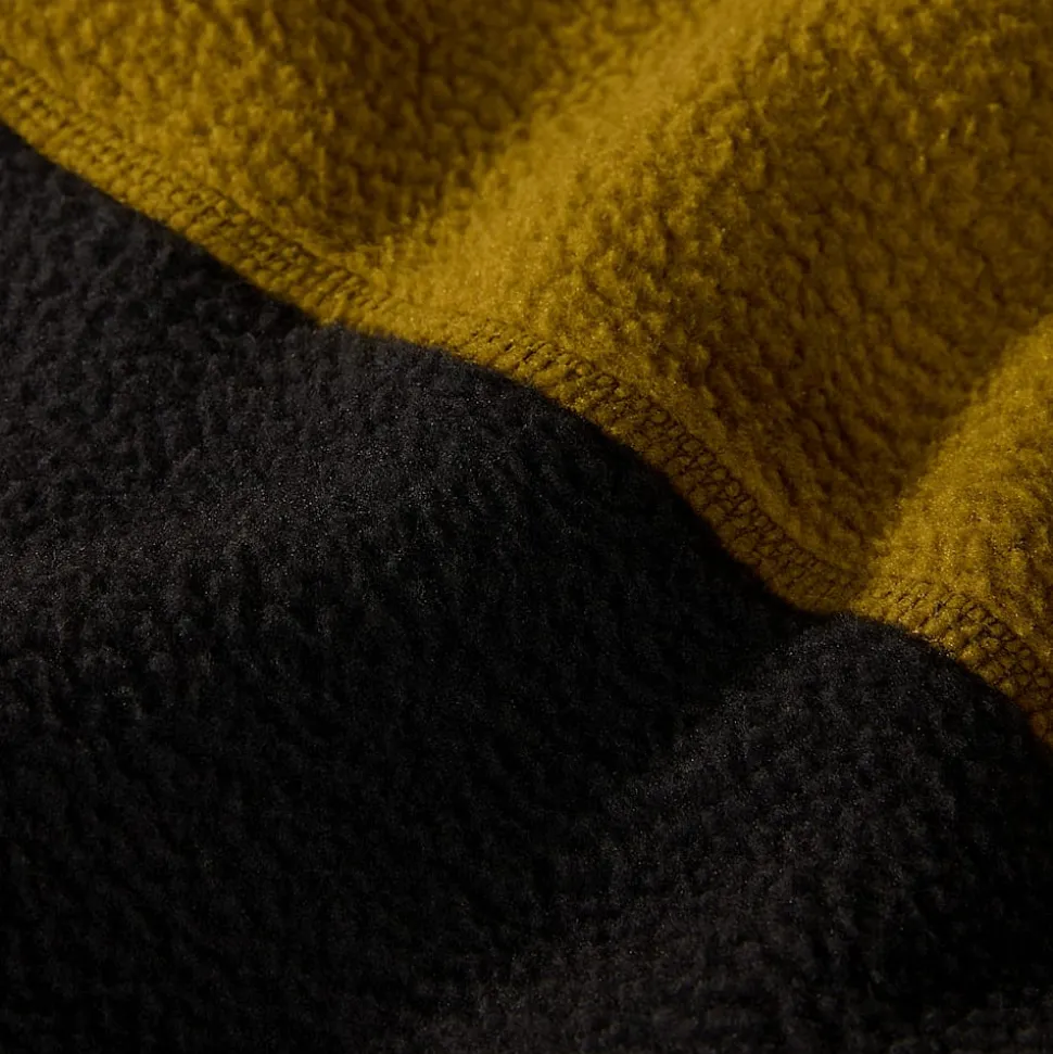 Sale The North Face Yumiori Fleecejakke Med Kvart Lynlås Til Herrer TNF Black-Moss Green-TNF Black