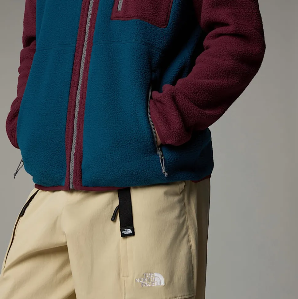 Hot The North Face Yumiori Fleecejakke Med Lynlås Til Herrer Midnight Petrol-Alpine Plum-Smoked Pearl