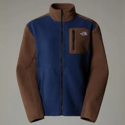 Discount The North Face Yumiori Fleecejakke Med Lynlås Til Damer Summit Navy-Smokey Brown-TNF Black