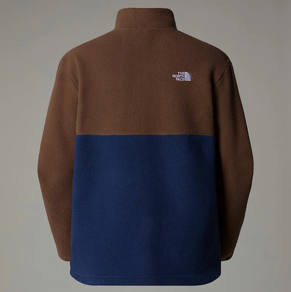 Discount The North Face Yumiori Fleecejakke Med Lynlås Til Damer Summit Navy-Smokey Brown-TNF Black