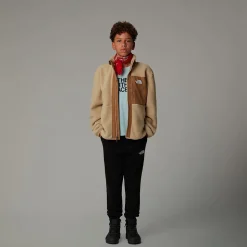 Cheap The North Face Yumiori Fleecejakke Med Lynlås Til Drenge Khaki Stone