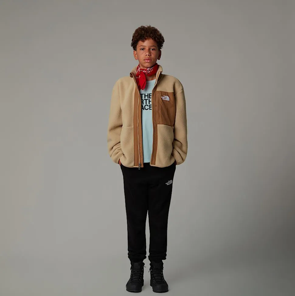 Cheap The North Face Yumiori Fleecejakke Med Lynlås Til Drenge Khaki Stone