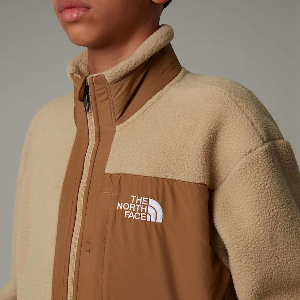 Cheap The North Face Yumiori Fleecejakke Med Lynlås Til Drenge Khaki Stone