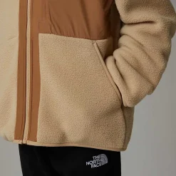 Cheap The North Face Yumiori Fleecejakke Med Lynlås Til Drenge Khaki Stone