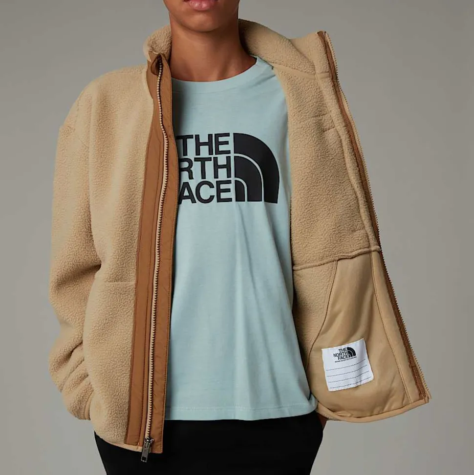 Cheap The North Face Yumiori Fleecejakke Med Lynlås Til Drenge Khaki Stone