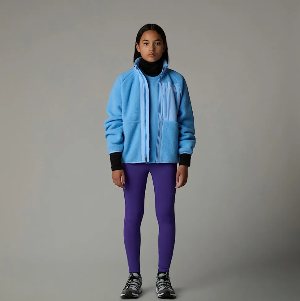Fashion The North Face Yumiori Fleecejakke Med Lynlås Til Piger Cornflower