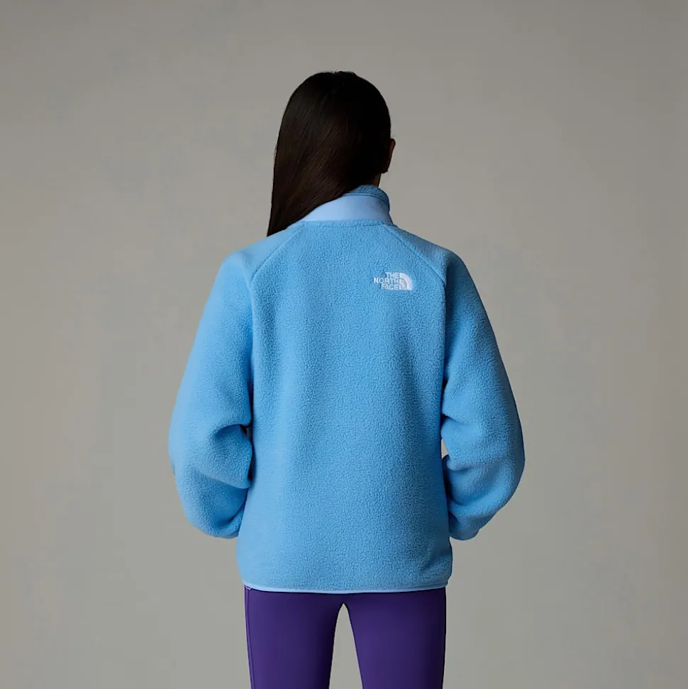 Fashion The North Face Yumiori Fleecejakke Med Lynlås Til Piger Cornflower