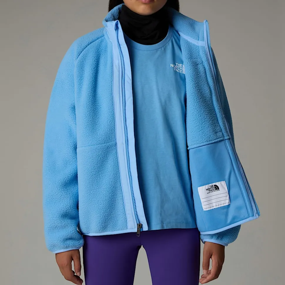 Fashion The North Face Yumiori Fleecejakke Med Lynlås Til Piger Cornflower