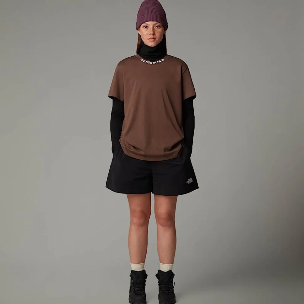 Fashion The North Face Zumu T-shirt Til Damer Smokey Brown